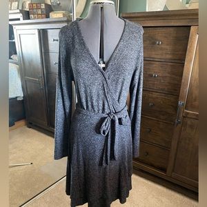 Anthropologie long sleeve fleece-like dress